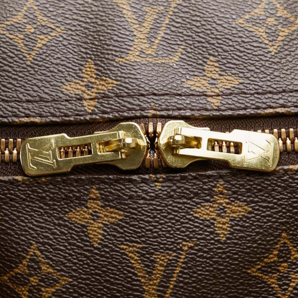 LOUIS VUITTON Brown Monogram Leather Keepall 60 Boston Bag - Picture 9 of 13